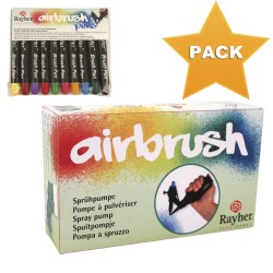 Air Brush pompe + 10 marqueurs