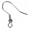 4 Crochets d'oreille inox.