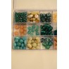 Boîte de perles en verre, 240 g