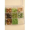 Boîte de perles en verre, 240 g