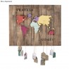 Mappemonde en bois