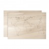Mappemonde en bois
