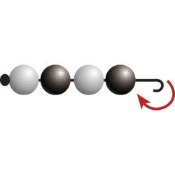 Chevilles à prisme noires