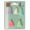 5 pompons assortis