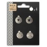 set 4 Médailles argentées ou dorées
