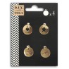 set 4 Médailles argentées ou dorées
