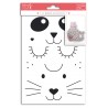 Motifs thermocollants Visage 1