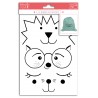 Motifs thermocollants Visage 2