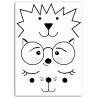 Motifs thermocollants Visage 2