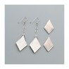 Pendants d'oreilles à rebord: losange