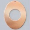 Pendentif ovale 1 trou