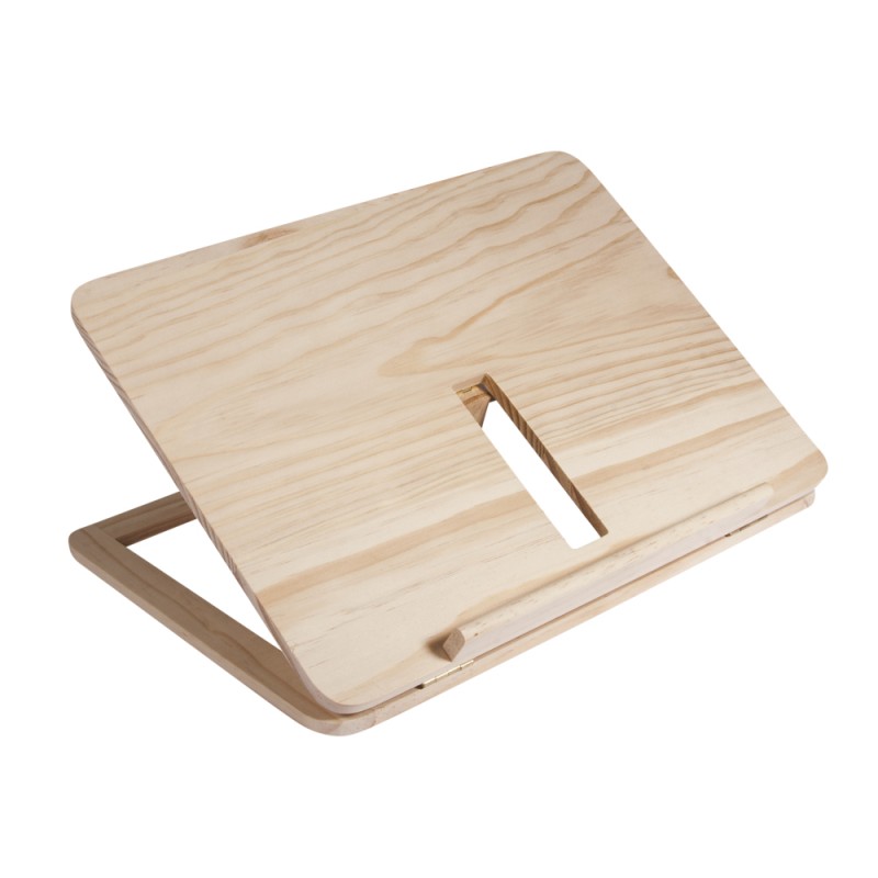 Support de livre en bois