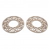 2 Disques en bois "Dream" ø 10 cm creux