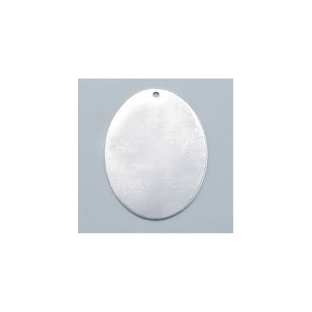 3 Pendentifs en alu Ovale