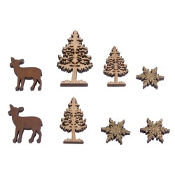 Miniatures en bois Forêt...