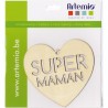 Coeur en bois Super Maman / Papa