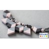 20 Perles en bois losanges