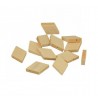 12 Perles en bois losanges