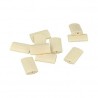 10 Perles en bois plates