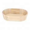 Corbeille ovale en bois