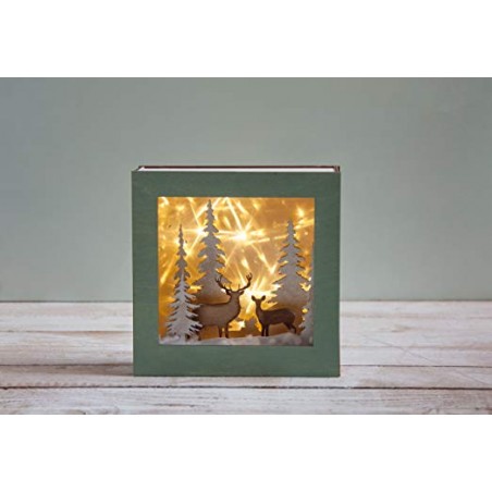 Kit cadre 3D forêt et cerf