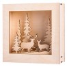 Kit cadre 3D forêt et cerf