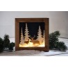 Kit cadre 3D forêt et cerf
