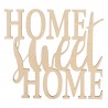 Texte en bois Home sweet home