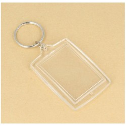 4 Porte-clés Photo en plastique