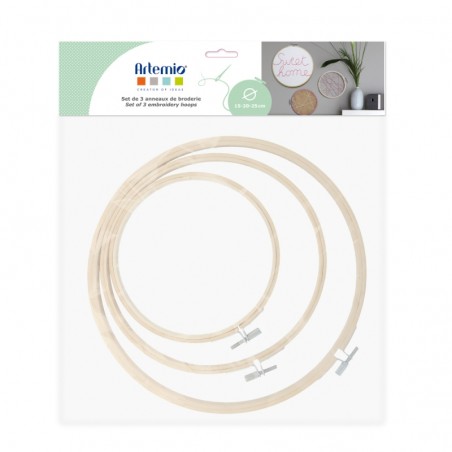 kit de 3 anneaux de broderie