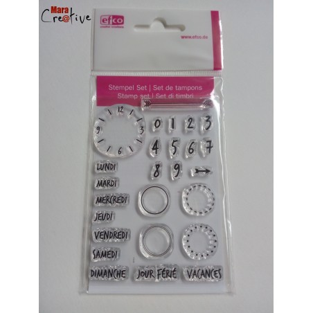 Tampons transparents Calendrier 2