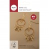 Kit bijoux boucles d'oreille dorées