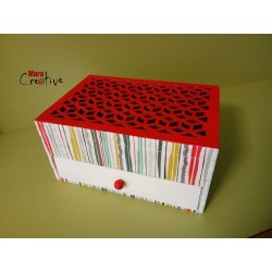 Papier DécoMaché 43 - Lignes multicolores