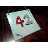 Chiffres en bois 6 cm