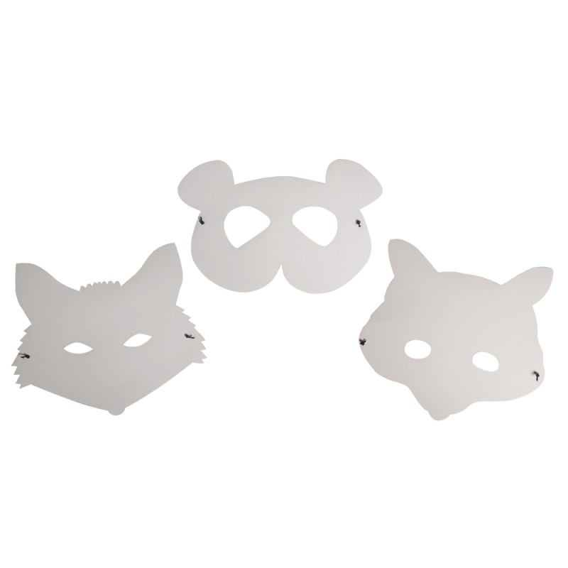 Trio de masques animaux