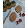 Lettres et chiffres en bois, 2 cm