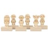 6 Marque-places en bois