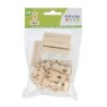 6 Marque-places en bois