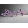 Papier DécoMaché 961 - papillons mauves