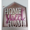 Texte en bois Home sweet home
