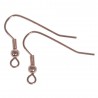 4 Crochets d'oreille or rose
