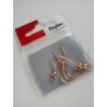 4 Crochets d'oreille or rose