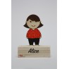 6 Marque-places en bois