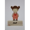6 Marque-places en bois
