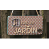 Plaque en bois