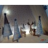 Arbres cerf et chevreuil en bois