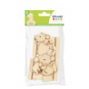 6 Marque-places en bois Souris