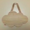 Plaque en bois nuage