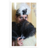 Plume d'autruche colorée