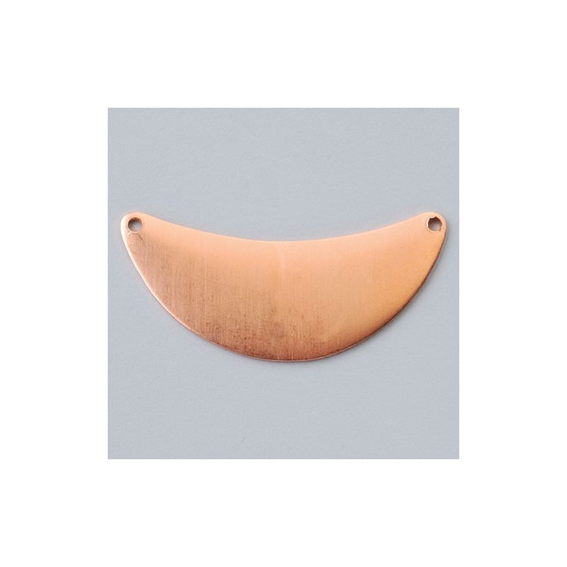 Pendentif demi lune en cuivre